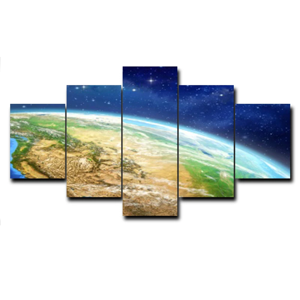 5 Panel Wall Artwork Planet Earth Surface Posters and Prints Canvas Painting for Home Decor Living Room Decoration No Frame
5 Panel Wall Artwork Planet Earth Surface Posters and Prints Canvas Painting for Home Decor Living Room Decoration No Frame