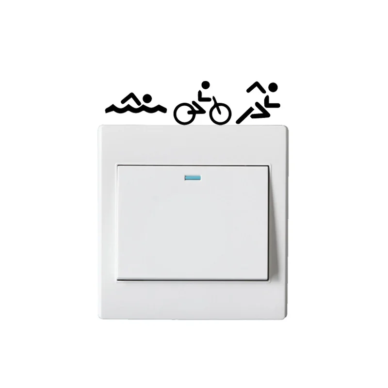 Triathlon Swim Bike Run Cartoon Fashion Vinyl Light Switch Sticker Wall Decal 5WS0482
Triathlon Swim Bike Run Cartoon Fashion Vinyl Light Switch Sticker Wall Decal 5WS0482