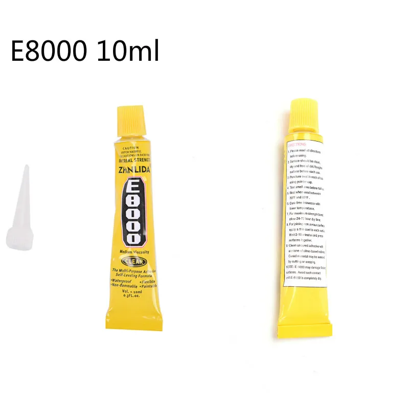 E8000 10ml Glue Multipurpose Adhesive Jewelry Rhinestone DIY Glass Screen Phone Nail Crafts Resin Epoxy Super Liquid E-8000 Gel
E8000 10ml Glue Multipurpose Adhesive Jewelry Rhinestone DIY Glass Screen Phone Nail Crafts Resin Epoxy Super Liquid E-8000 Gel