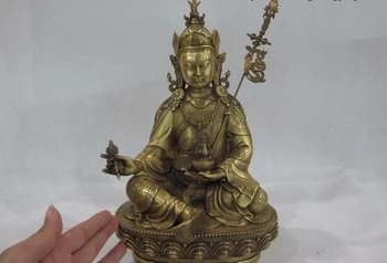 song voge gem S0305 13 Tibet Buddhism Brass Copper Lotus Padmasambhava Buddha great master Statue
song voge gem S0305 13 Tibet Buddhism Brass Copper Lotus Padmasambhava Buddha great master Statue