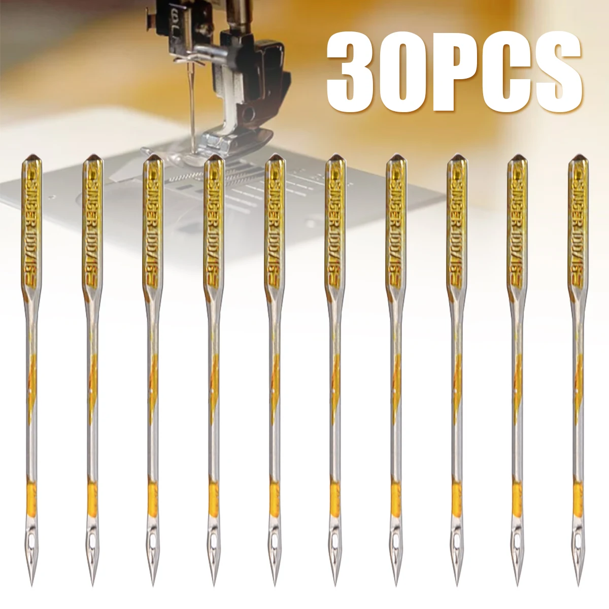 30pcs/Set 3 sizes 14/16/18 Universal Needle Domestic Sewing Machine Needles For Singer Durable Household Stitching Accessories
30pcs/Set 3 sizes 14/16/18 Universal Needle Domestic Sewing Machine Needles For Singer Durable Household Stitching Accessories