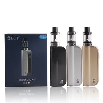 E cigarette ECT Traveler C50 vape kit Built-in 1800mAh battery 2.0ml Tank Atomizer electronic cigarette vaporizer kit
E cigarette ECT Traveler C50 vape kit Built-in 1800mAh battery 2.0ml Tank Atomizer electronic cigarette vaporizer kit