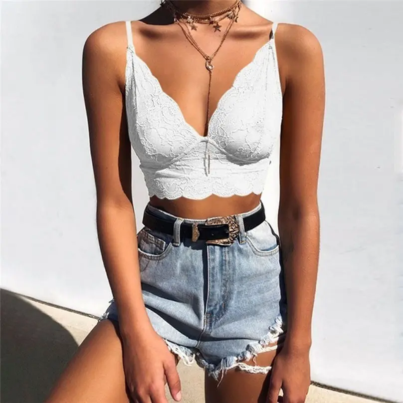 Women's Fashion Solid Color Summer Sexy Lace Top See Through Crop Top Bra Vest Lingerie Underwear womens underwear Bras #3A11
Women's Fashion Solid Color Summer Sexy Lace Top See Through Crop Top Bra Vest Lingerie Underwear womens underwear Bras #3A11
