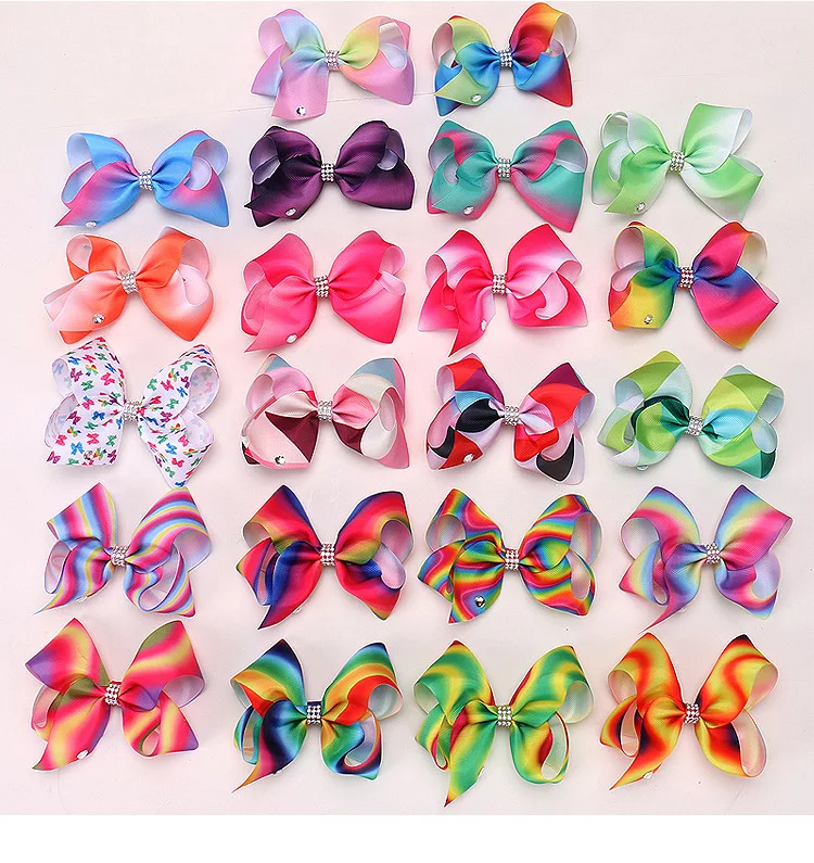 MengNa 22colors 5" JOJO BOW,Ribbon Hair Bow with Clips Rainbow Hair Bow with Rhinestone Center Kids Girls Hair Accessories 20pc
MengNa 22colors 5" JOJO BOW,Ribbon Hair Bow with Clips Rainbow Hair Bow with Rhinestone Center Kids Girls Hair Accessories 20pc