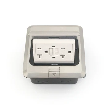 Newest Slow Openning Silver Spray Painted Top Cover Pop Up Type Floor Outlet With American Electrical GFCI TR 125V 20A
Newest Slow Openning Silver Spray Painted Top Cover Pop Up Type Floor Outlet With American Electrical GFCI TR 125V 20A