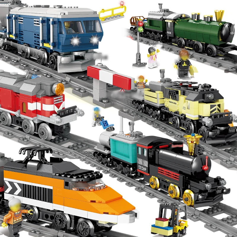 Building Block Bricks train Battery Powered Electric Train City Train Rail child DIY education Toys Gift Compatible Legoings
Building Block Bricks train Battery Powered Electric Train City Train Rail child DIY education Toys Gift Compatible Legoings