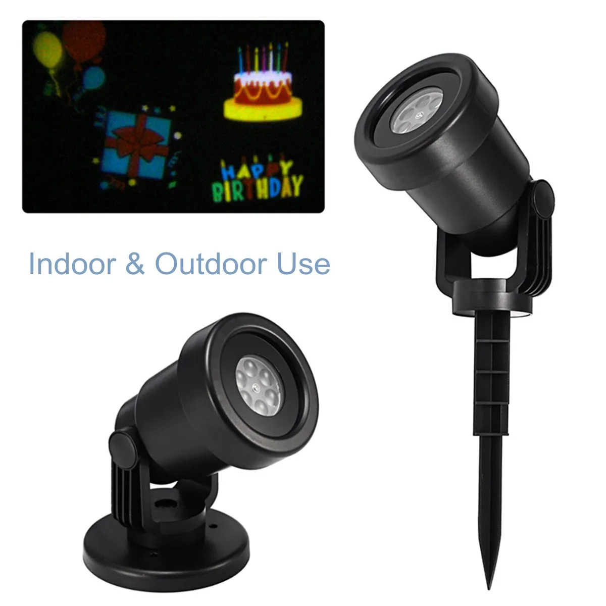 LED Projector Light Birthday Christmas Party Lawn Night Light Outdoor Landscape Lamp Holiday Indoor Lighting Black Waterproof
LED Projector Light Birthday Christmas Party Lawn Night Light Outdoor Landscape Lamp Holiday Indoor Lighting Black Waterproof
