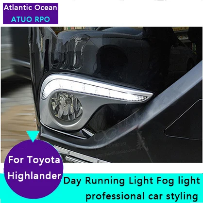 AUTO PRO for Toyota Highlander LED Fog ligths Car Styling For Toyota Highlander LED DRL parking driving cover led lens fog lamps 
AUTO PRO for Toyota Highlander LED Fog ligths Car Styling For Toyota Highlander LED DRL parking driving cover led lens fog lamps