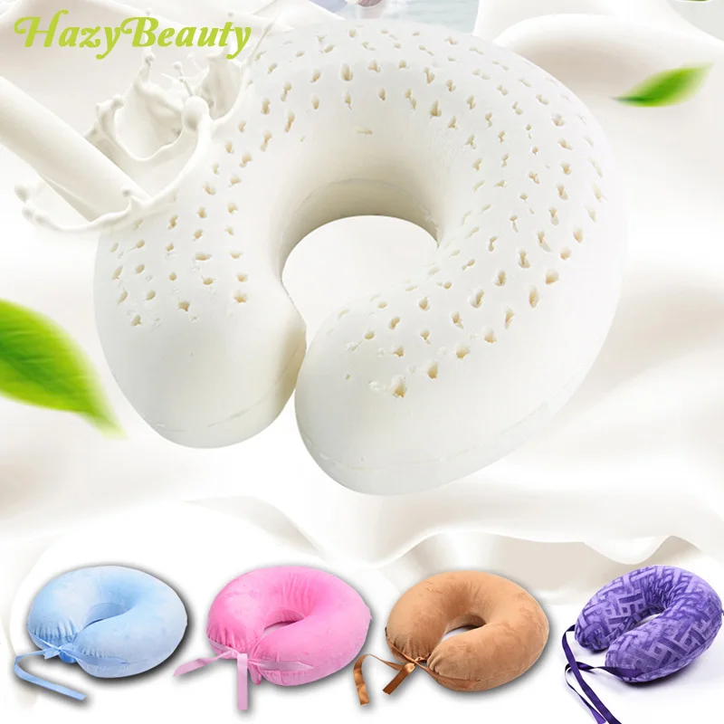 Natural latex U-shaped Pillows Neck Pillow on the Airplane Health Care Orthopedic Massage pillow for travel Car Flight
Natural latex U-shaped Pillows Neck Pillow on the Airplane Health Care Orthopedic Massage pillow for travel Car Flight
