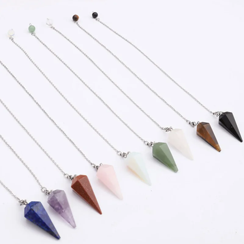 Yoga Hexagonal pendant Raw Quartz Natural Stone Dowsing Pendulum Necklaces Reiki Beads For Jewelry Making For women 18*38mm
Yoga Hexagonal pendant Raw Quartz Natural Stone Dowsing Pendulum Necklaces Reiki Beads For Jewelry Making For women 18*38mm