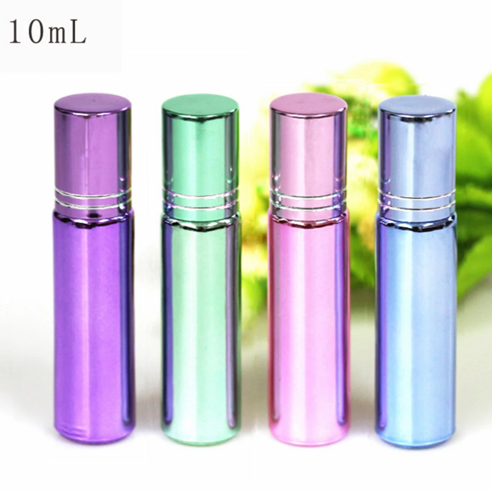 10ml Glass Perfume Empty Roller Bottle With Gold Lid Electroplated Roll On Bottles For Essential Oils Deodorant Containers
10ml Glass Perfume Empty Roller Bottle With Gold Lid Electroplated Roll On Bottles For Essential Oils Deodorant Containers