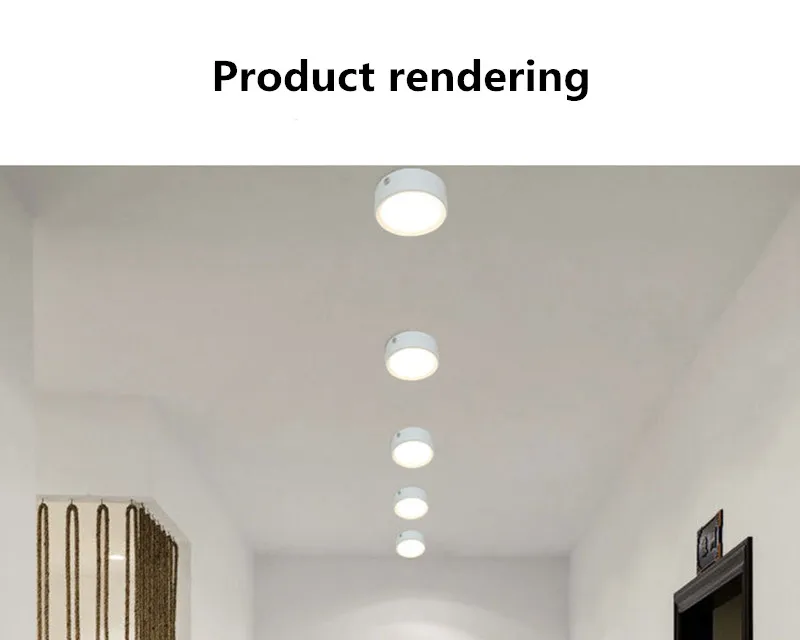 5W 7W 9W 12W 18W Round Led Panel Light Surface Mounted leds Downlight ceiling down 220V lampada led lamp with LED Driver