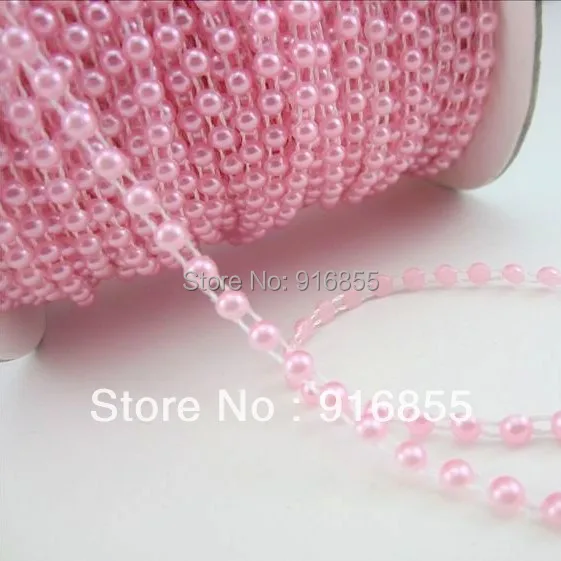 Free Shipping 4mm 50m/roll pink color half round flatback imitation ABS pearl beads chain for DIY decoration
Free Shipping 4mm 50m/roll pink color half round flatback imitation ABS pearl beads chain for DIY decoration