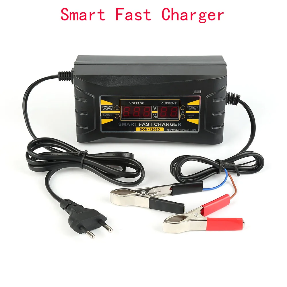 12V/6A US EU Smart Fast Leadacid Battery Charger for Car Auto Motorcycle LCD Display
12V/6A US EU Smart Fast Leadacid Battery Charger for Car Auto Motorcycle LCD Display