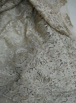 latest design 2 colors LJY-80512 french lace fabric high quality with beads Wholesale
latest design 2 colors LJY-80512 french lace fabric high quality with beads Wholesale