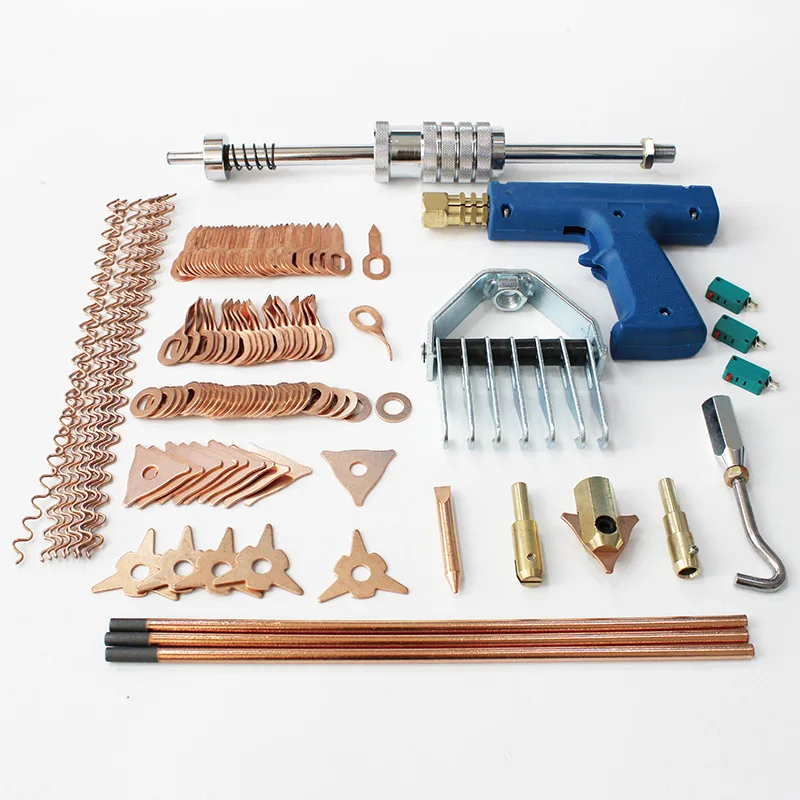 119pcs dent puller kit spot welding electrode spotter welder gun removing straightenging dents device car body repair tools
119pcs dent puller kit spot welding electrode spotter welder gun removing straightenging dents device car body repair tools
