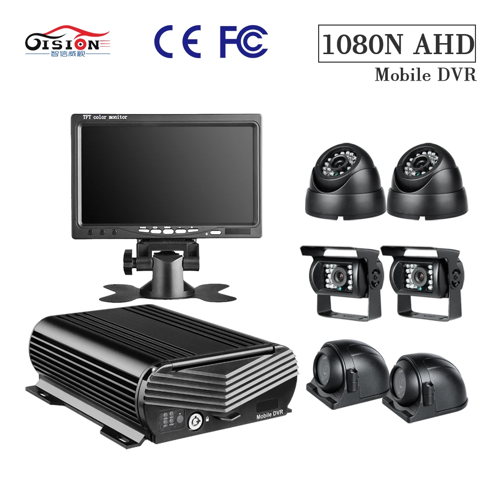 GISION 7inch VGA Monitor Vehicle Security Surveillance System Truck Bus Track MDVR Kit, 8CH 1080N HDD MDVR and 6 AHD Camera 
GISION 7inch VGA Monitor Vehicle Security Surveillance System Truck Bus Track MDVR Kit, 8CH 1080N HDD MDVR and 6 AHD Camera