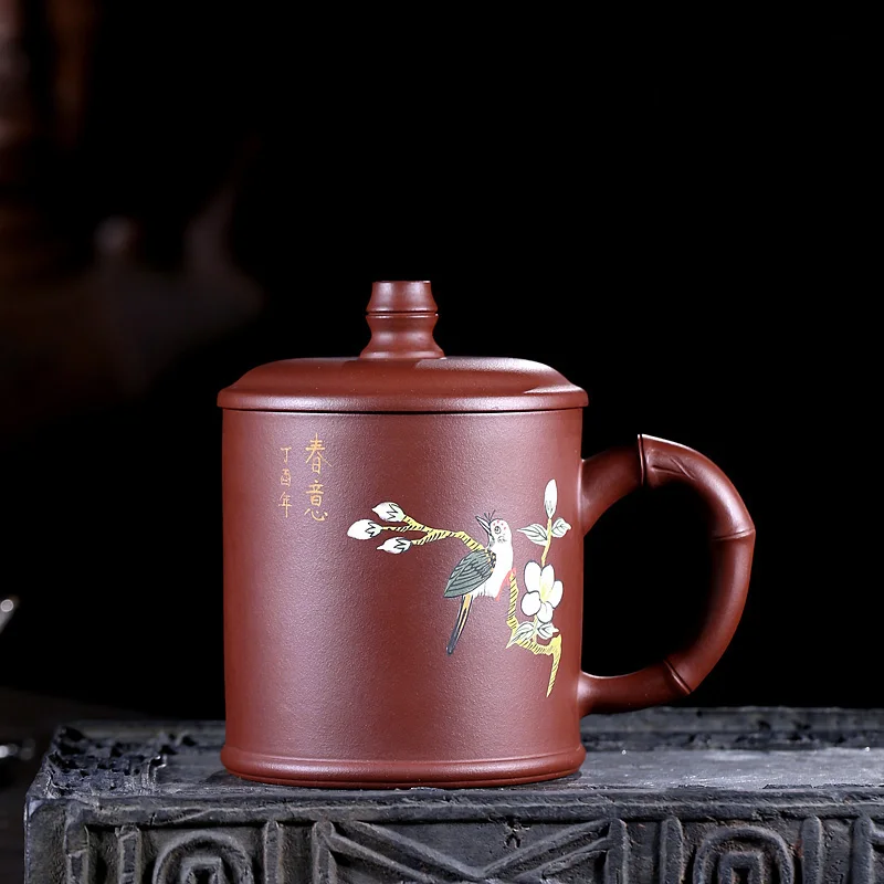 Masters TaoYuan 】 yixing purple sand cup pure manual kunfu tea tea cup lid office purple clay the awaken of spring
Masters TaoYuan 】 yixing purple sand cup pure manual kunfu tea tea cup lid office purple clay the awaken of spring
