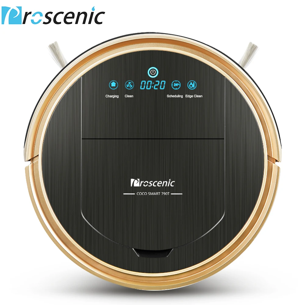 Proscenic 790T Robot Vacuum Cleaner Wifi Connected Home Automatic Sweeping Dust Mopping APP Smart Planned Vacuum Cleaner
Proscenic 790T Robot Vacuum Cleaner Wifi Connected Home Automatic Sweeping Dust Mopping APP Smart Planned Vacuum Cleaner