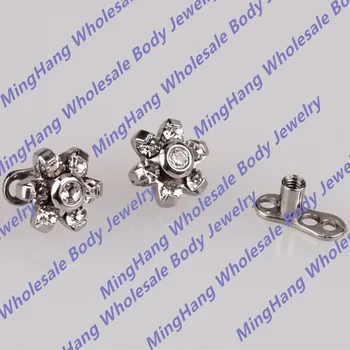 50pcs/lot Wholesale 316L Surgical Steel Inlay Dermal Anchor Body Piercing Jewelry
50pcs/lot Wholesale 316L Surgical Steel Inlay Dermal Anchor Body Piercing Jewelry