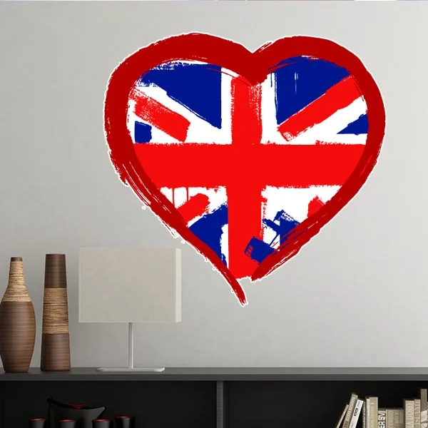 Любовь Сердце Великобритания Англия достопримечательность флаг отметка