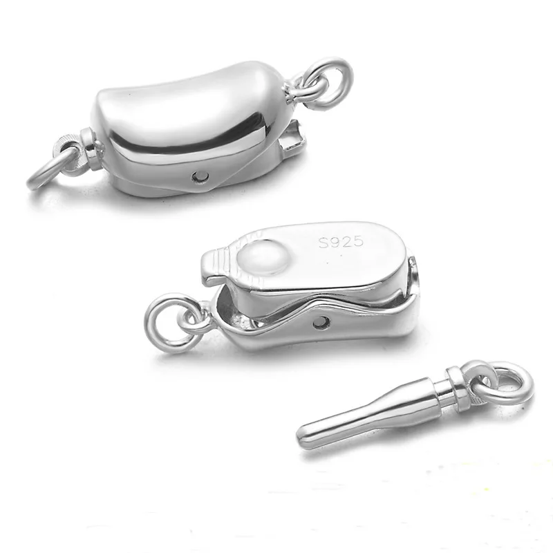 Solid 925 Sterling Silver Peas Clasp for Necklace Bracelet Big Size 19*7.5MM Yuan Bao Clasp DIY Jewelry Findings
Solid 925 Sterling Silver Peas Clasp for Necklace Bracelet Big Size 19*7.5MM Yuan Bao Clasp DIY Jewelry Findings