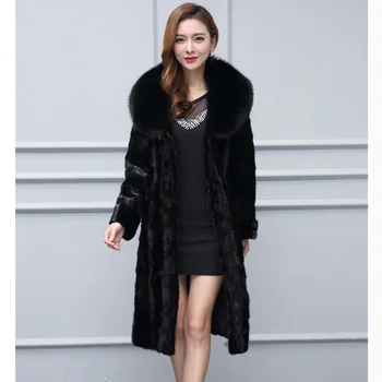 S-6XL New Fashion Clothing Winter Trench Coat Female Faux Fur Coat High Imitation Fox Fur Collar Long Full Mink Fur Coat
S-6XL New Fashion Clothing Winter Trench Coat Female Faux Fur Coat High Imitation Fox Fur Collar Long Full Mink Fur Coat