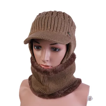 Winter Hat Men Knitted Hat Scarf Women Thick Earmuff Male Woolen Hats Outdoor Cap Set 2019 Sportswear
Winter Hat Men Knitted Hat Scarf Women Thick Earmuff Male Woolen Hats Outdoor Cap Set 2019 Sportswear