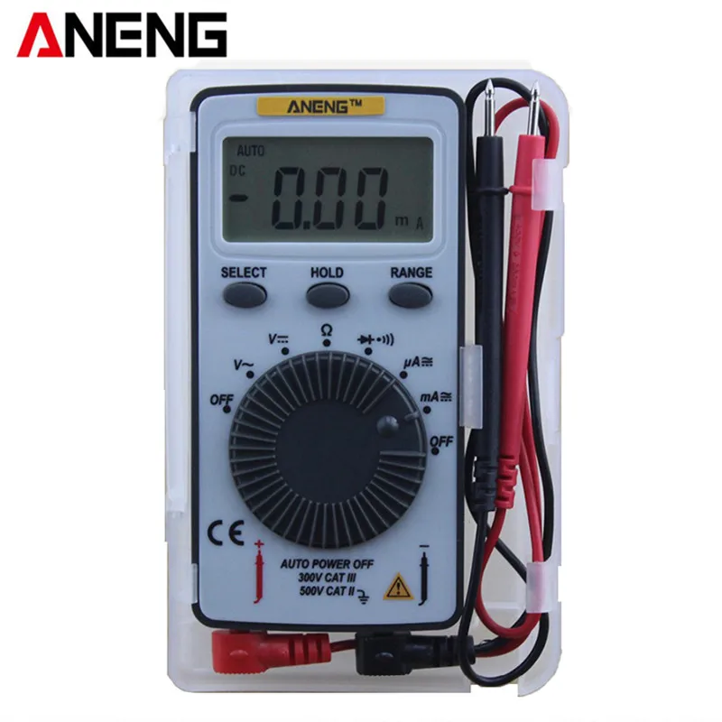 ANENG AN101 Pocket Digital Auto Range Multimeter Backlight AC/DC Voltage Current Meter Automatic Portable Test Tools SA847
ANENG AN101 Pocket Digital Auto Range Multimeter Backlight AC/DC Voltage Current Meter Automatic Portable Test Tools SA847