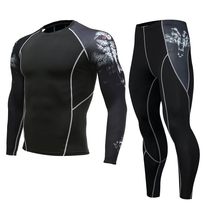 2019 Men's Compression Run jogging Suits Clothes Sports Set Long t shirt And Pants Gym Fitness workout Tights clothing 2pcs/Sets
2019 Men's Compression Run jogging Suits Clothes Sports Set Long t shirt And Pants Gym Fitness workout Tights clothing 2pcs/Sets
