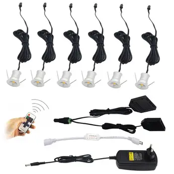 12V Dimmable Recessed LED Mini Under Cabinet Lights Downlights Spotlights 6 Lamps Kit with RF Remote Controll for Home Lighting
12V Dimmable Recessed LED Mini Under Cabinet Lights Downlights Spotlights 6 Lamps Kit with RF Remote Controll for Home Lighting