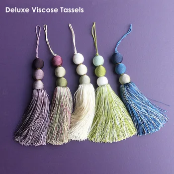 Deluxe Euro Style Curtain Valance Accessories Viscose Table Runner Tassel Drops 24 cm Length Big Tassels Sell by pair
Deluxe Euro Style Curtain Valance Accessories Viscose Table Runner Tassel Drops 24 cm Length Big Tassels Sell by pair