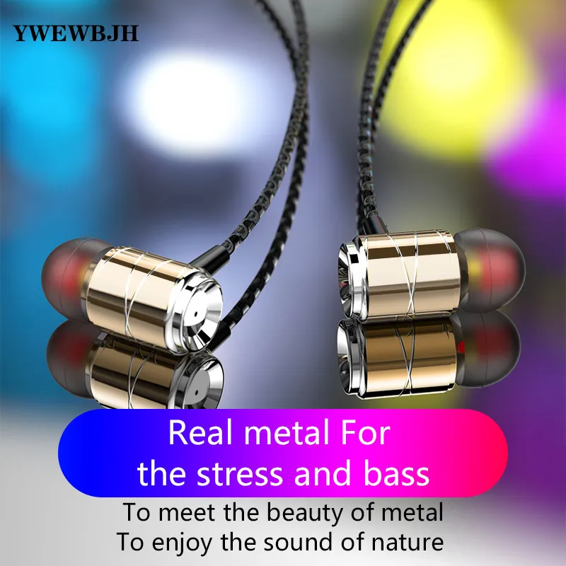 YWEWBJH Bass Headphone In-Ear 3.5MM Wired Earphones Metal HIFI Earpiece with MIC for Xiaomi Samsung Huawei Phones RD10
YWEWBJH Bass Headphone In-Ear 3.5MM Wired Earphones Metal HIFI Earpiece with MIC for Xiaomi Samsung Huawei Phones RD10