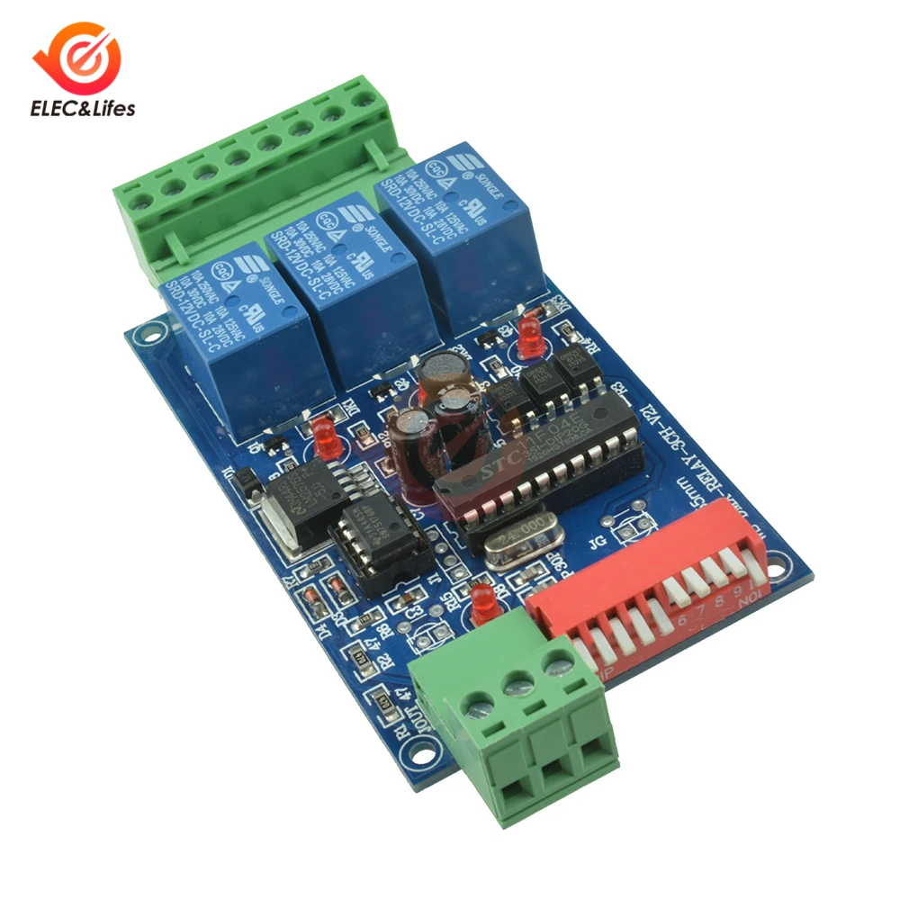 3CH 12V DMX512 Relay Output Encoder LED Controller board 3 Channel 12V-DMX512 Decoder Relay Switch Controller Module
3CH 12V DMX512 Relay Output Encoder LED Controller board 3 Channel 12V-DMX512 Decoder Relay Switch Controller Module
