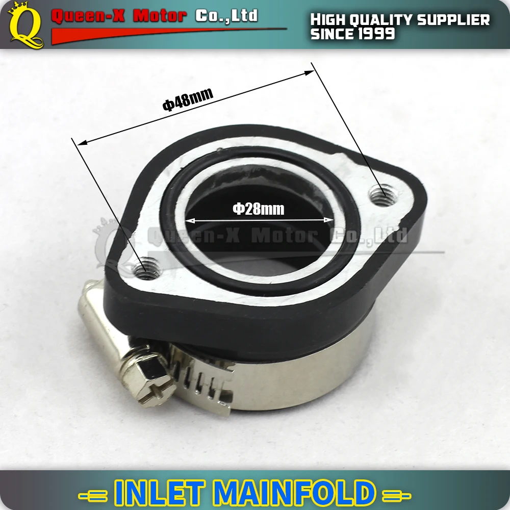 Inlet Mainfold for 125cc 150cc Engine for Mukuni VM24 Carburetor Air Filter for Dirt Pit bike, ATV use
Inlet Mainfold for 125cc 150cc Engine for Mukuni VM24 Carburetor Air Filter for Dirt Pit bike, ATV use