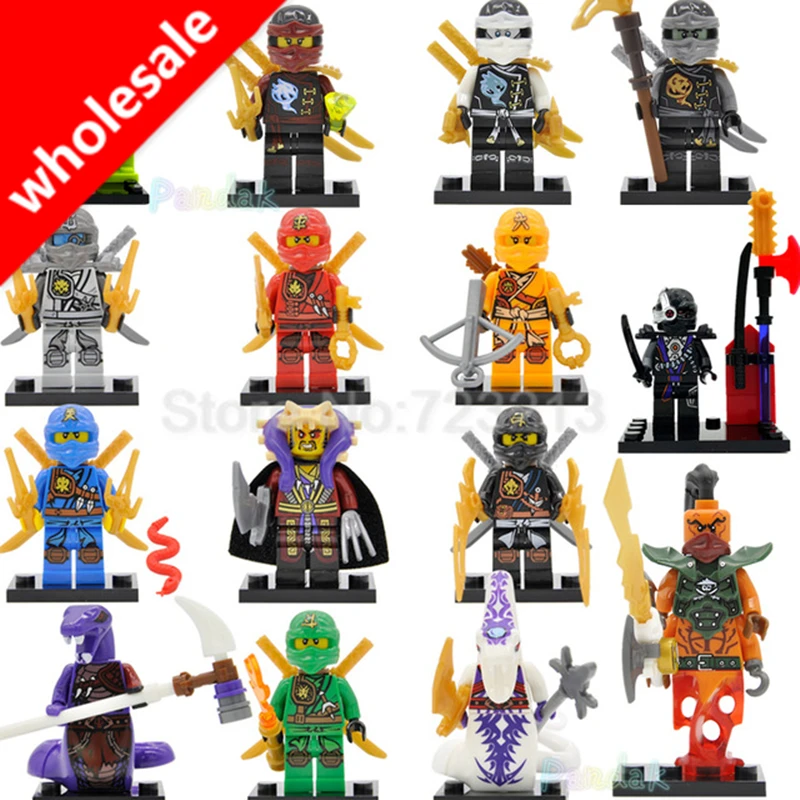 Single Wholesale 20pcs Ninja Figure Cole Lloyd Kai Zane Nya Skylor Pythor Nadakhan Chen Kaput GARMADON Building Blocks Toys
Single Wholesale 20pcs Ninja Figure Cole Lloyd Kai Zane Nya Skylor Pythor Nadakhan Chen Kaput GARMADON Building Blocks Toys