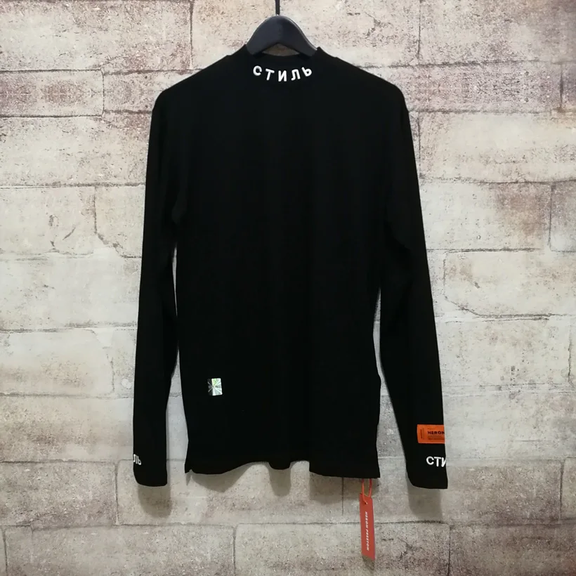 Heron Preston T Shirt Orange Black Long Sleeve T-shirt Heron Preston Solid Embroidery Tops
Heron Preston T Shirt Orange Black Long Sleeve T-shirt Heron Preston Solid Embroidery Tops