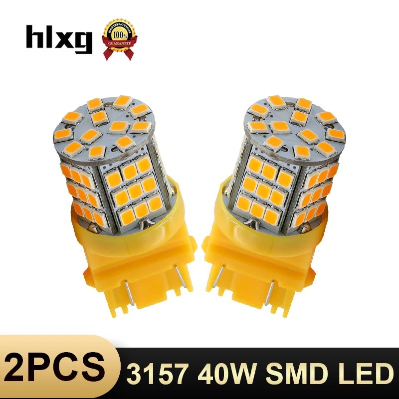 HLXG 2X сигнальная лампа 3157 Led P27W T25 автоматический сигнал поворота Стоп резервный