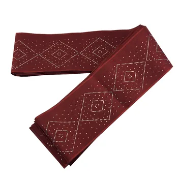 African ASO OKE High Quality ASO OKE Headtie Belt Cummerbunds Plain Color With Stones 1pcs/Bag Free Shipping 014A Length17.2M
African ASO OKE High Quality ASO OKE Headtie Belt Cummerbunds Plain Color With Stones 1pcs/Bag Free Shipping 014A Length17.2M