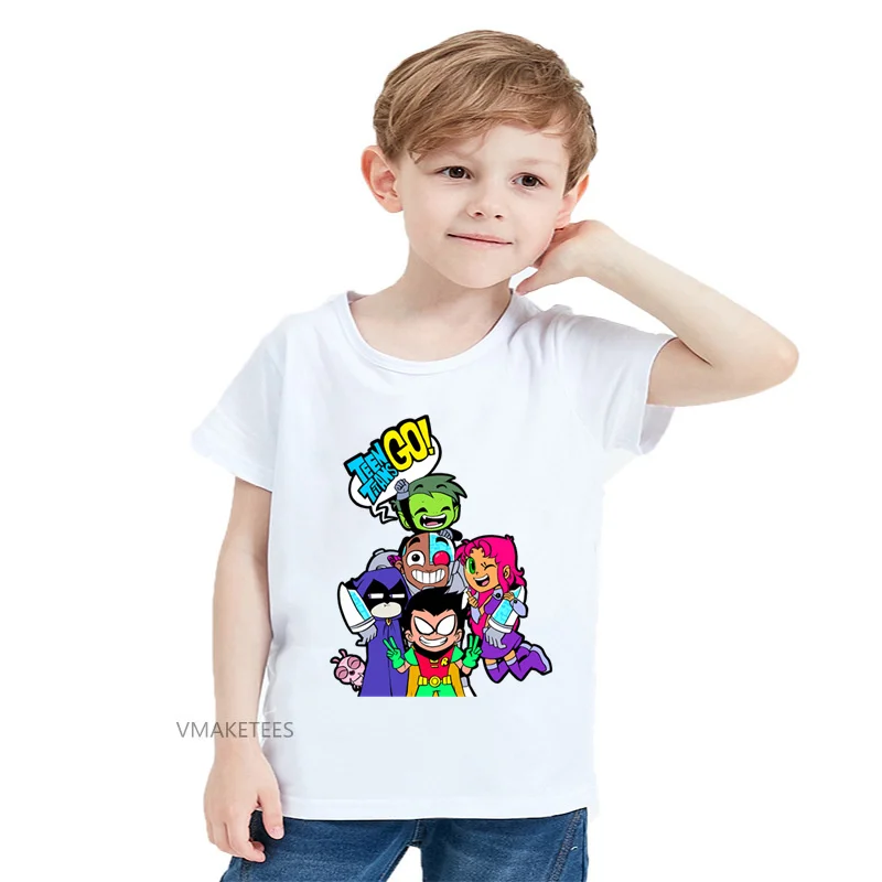 2018 Summer Girls & Boys Short Sleeve T shirt Children Teen Titans Go Print T-shirt Baby Kids Cartoon Funny Clothes,HKP5240
2018 Summer Girls & Boys Short Sleeve T shirt Children Teen Titans Go Print T-shirt Baby Kids Cartoon Funny Clothes,HKP5240