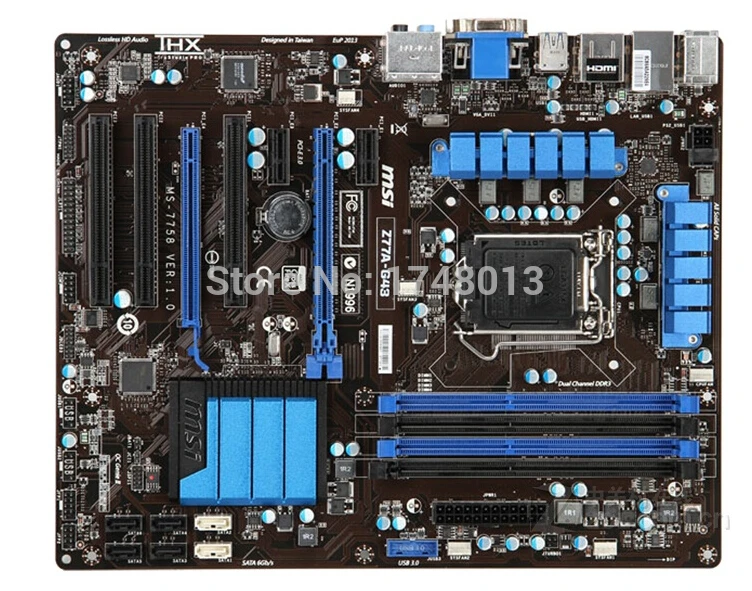 Оригинальная материнская плата MSI Z77A-G43 для intel DDR3 LGA 1155 Z77 32 ГБ процессора I3 I5 I7