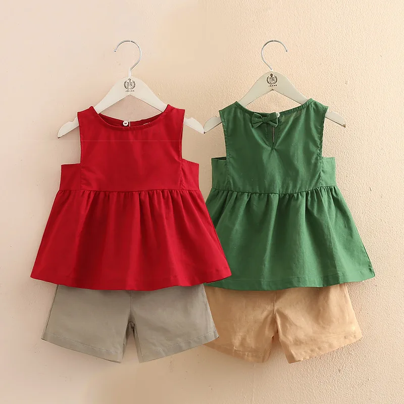 2019 Casual 2 3-6 8 10 12 Years Solid Color Comfortable Cotton Sleeveless Vest+Shorts 2 Pcs Baby Kids Girls Summer Clothing Set
2019 Casual 2 3-6 8 10 12 Years Solid Color Comfortable Cotton Sleeveless Vest+Shorts 2 Pcs Baby Kids Girls Summer Clothing Set