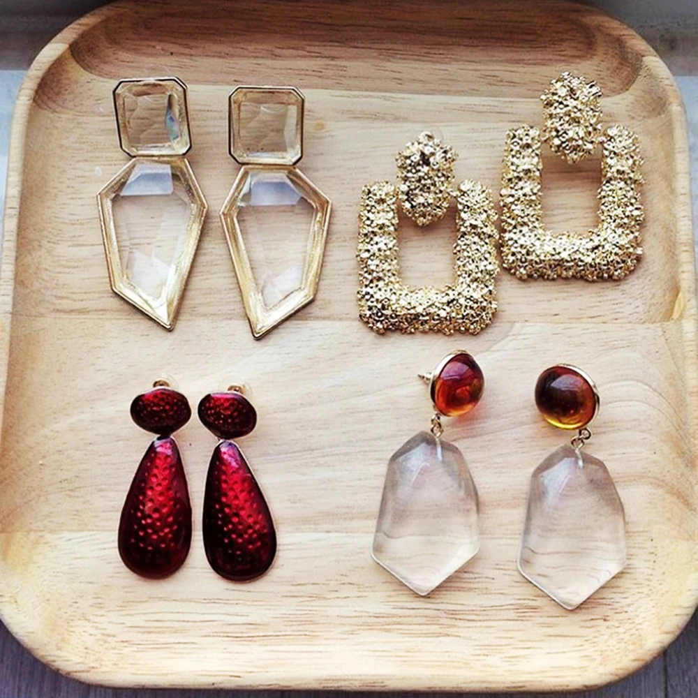 Girlgo Fashion Za Transparent Drop Earrings for Women Geometric Square Maxi Statement Dangle Earrings Trendy Wedding Jewelry
Girlgo Fashion Za Transparent Drop Earrings for Women Geometric Square Maxi Statement Dangle Earrings Trendy Wedding Jewelry