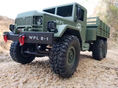 

WPL B-16 RC Car 1:16 Remote Control Military Truck 6 Wheels Drive Off-Road 4WD battery-powered Climbing RTR Toy for Kids