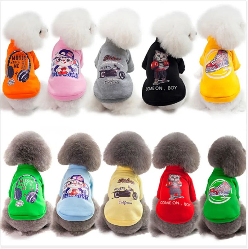 Warm Dog Clothes Cartoon Printed Pure Color Velvet Sweater For Teddy Chihuahua Small Big Cats Downs and Parkas 17121278
Warm Dog Clothes Cartoon Printed Pure Color Velvet Sweater For Teddy Chihuahua Small Big Cats Downs and Parkas 17121278