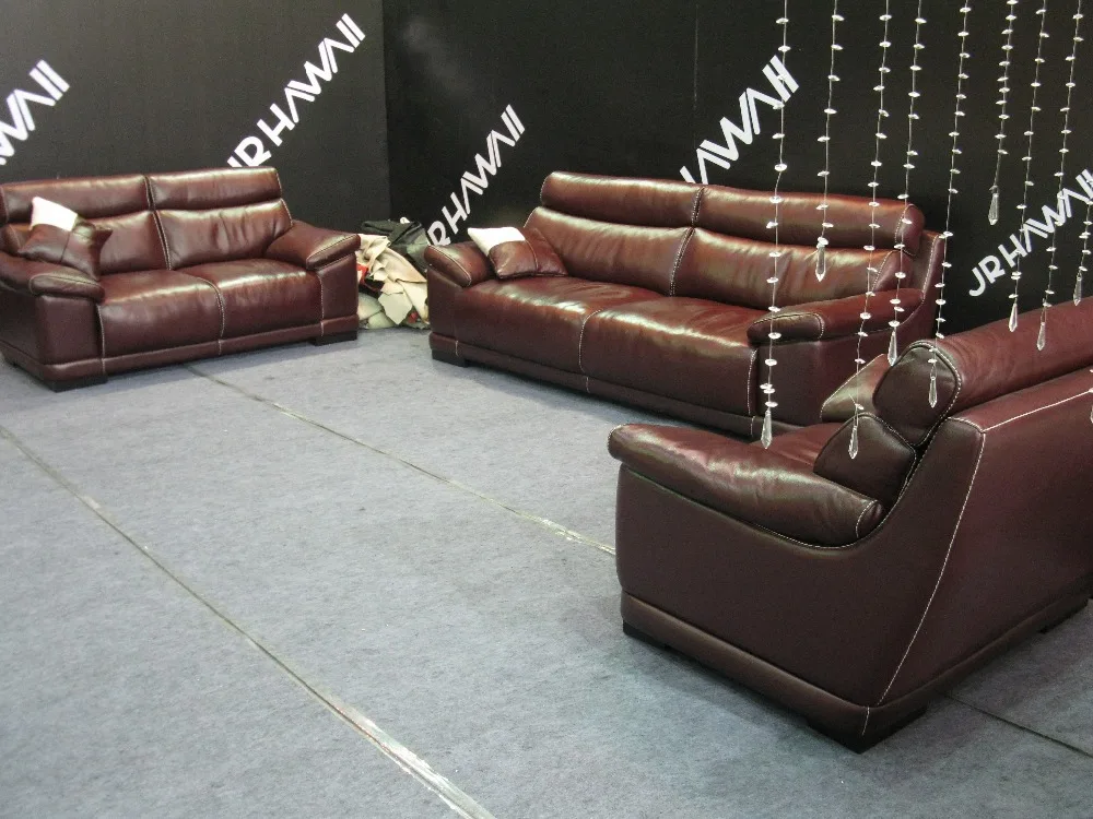 Image cow genuine leather sofa set living room furniture couch sofas living room sofa sectional corner sofa free shipping to port