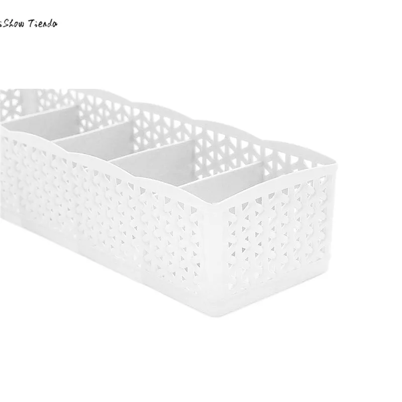 ISHOWTIENDA Creative Clothes Storage Box 5 Cells Plastic Organizer Storage Box Tie Bra Socks Drawer Cosmetic Divider Plastic Box
ISHOWTIENDA Creative Clothes Storage Box 5 Cells Plastic Organizer Storage Box Tie Bra Socks Drawer Cosmetic Divider Plastic Box