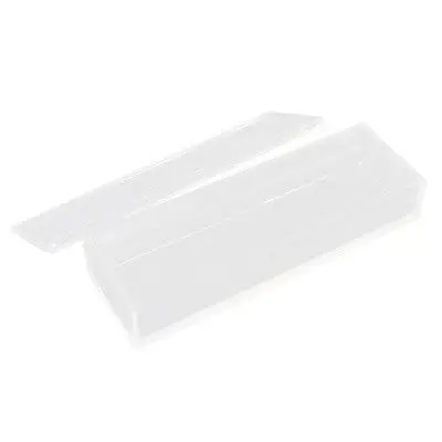Polypropylene Rectangular 10 Microslide Slide Microscope Glass Box w Lid