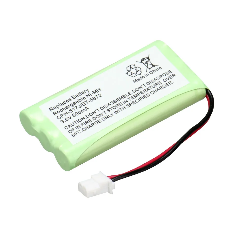 Anmas Power 1~10PCs Popular 3.6V 500mAh NI-MH Phone Rechargeable Battery for Vtech CPH-517J BT-5872
Anmas Power 1~10PCs Popular 3.6V 500mAh NI-MH Phone Rechargeable Battery for Vtech CPH-517J BT-5872