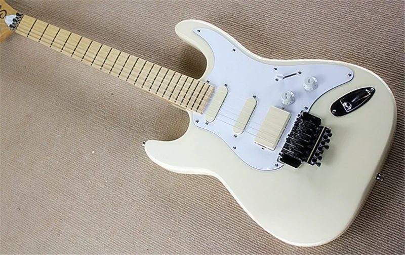 Factory Handed-Left Electric Guitar Light Yellow Body and Maple Fretboard with Tremolo,SSH Pickups,can be customized
Factory Handed-Left Electric Guitar Light Yellow Body and Maple Fretboard with Tremolo,SSH Pickups,can be customized